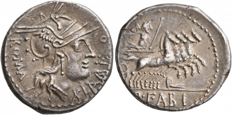 Q. Fabius Labeo, 124 BC. Denarius (Silver, 18 mm, 3.91 g, 8 h), Rome. LABEO ROMA...