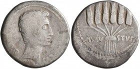 Augustus, 27 BC-AD 14. Cistophorus (Silver, 25 mm, 10.76 g, 1 h), Ephesus, circa 25-20 BC. IMP•CAESAR Bare head of Augustus to right. Rev. AVGV-STVS S...