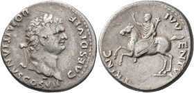 Domitian, as Caesar, 69-81. Cistophorus (Silver, 26 mm, 10.23 g, 6 h), Rome, for Asia Minor, 81. DOMITIANVS COS VII CAES DIVI F Laureate head of Domit...