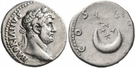 Hadrian, 117-138. Denarius (Silver, 18 mm, 3.13 g, 12 h), Eastern mint, circa 128-130. HADRIANVS [AVGVSTVS] Laureate head of Hadrian to right. Rev. CO...