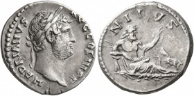 Hadrian, 117-138. Denarius (Silver, 18 mm, 3.18 g, 6 h), Rome, circa 130-133. HADRIANVS AVG COS III P P Laureate head of Hadrian to right. Rev. NILVS ...