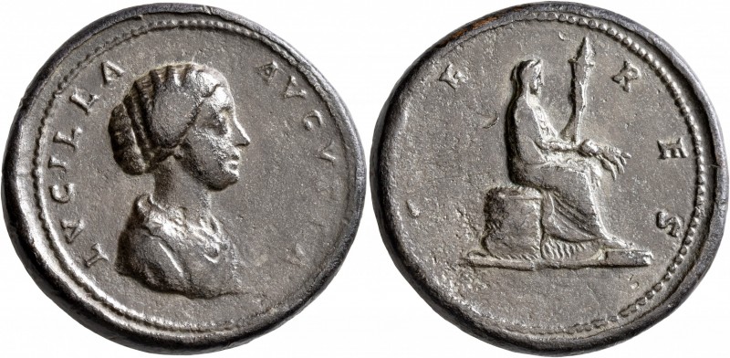Lucilla, Augusta, 164-182. Medallion (Bronze, 40 mm, 47.91 g, 12 h), Rome, circa...