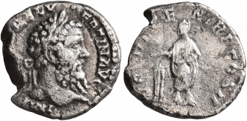Pertinax, 193. Denarius (Silver, 17 mm, 3.06 g, 6 h), Rome. IMP [CAES P] HELV PE...