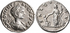 Caracalla, 198-217. Denarius (Silver, 19 mm, 2.78 g, 12 h), Laodicea, 200-201. ANTONINVS AVGVSTVS Laureate, draped and cuirassed bust of Caracalla to ...