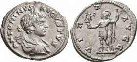Caracalla, 198-217. Denarius (Silver, 20 mm, 3.05 g, 1 h), Laodicea, 200-201. ANTONINVS AVGVSTVS Laureate and draped bust of Caracalla to right, seen ...