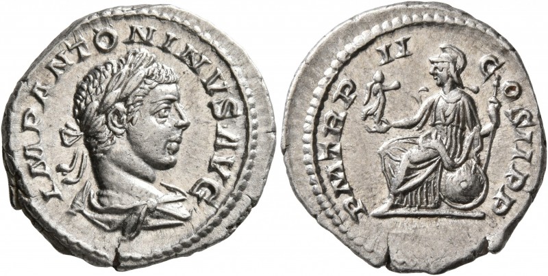 Elagabalus, 218-222. Denarius (Silver, 20 mm, 3.42 g, 11 h), Rome, 219. IMP ANTO...