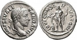 Severus Alexander, 222-235. Denarius (Silver, 20 mm, 3.18 g, 7 h), Rome, 231. IMP SEV ALEXAND AVG Laureate head of Severus Alexander to right. Rev. IO...