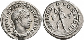 Severus Alexander, 222-235. Denarius (Silver, 19 mm, 2.97 g, 7 h), Rome, 232. IMP ALEXANDER PIVS AVG Laureate and draped bust of Severus Alexander to ...