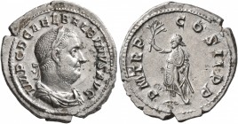 Balbinus, 238. Denarius (Silver, 20 mm, 2.29 g), Rome, circa April-June 238. IMP C D CAEL BALBINVS AVG Laureate, draped and cuirassed bust of Balbinus...
