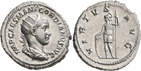 Gordian III, 238-244. Antoninianus (Silver, 23 mm, 4.73 g, 7 h), Rome, 240. IMP CAES M ANT GORDIANVS AVG Radiate, draped and cuirassed bust of Gordian...