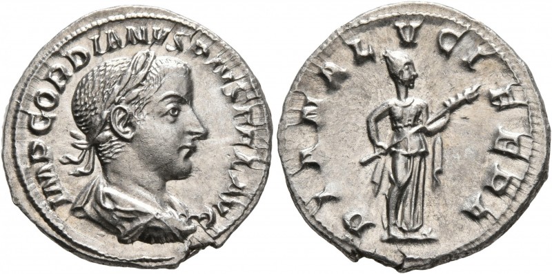 Gordian III, 238-244. Denarius (Silver, 20 mm, 2.75 g, 12 h), Rome, Summer 241. ...