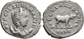 Otacilia Severa, Augusta, 244-249. Antoninianus (Silver, 24 mm, 3.92 g, 12 h), Rome, 248. OTACIL SEVERA AVG Diademed and draped bust of Otacilia Sever...