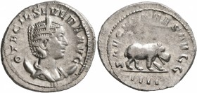 Otacilia Severa, Augusta, 244-249. Antoninianus (Silver, 23 mm, 4.52 g, 7 h), Rome, 248. OTACIL SEVERA AVG Diademed and draped bust of Otacilia Severa...