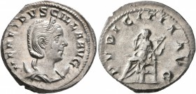 Herennia Etruscilla, Augusta, 249-251. Antoninianus (Silver, 22 mm, 4.39 g, 7 h), Rome. HER ETRVSCILLA AVG Diademed and draped bust of Herennia Etrusc...