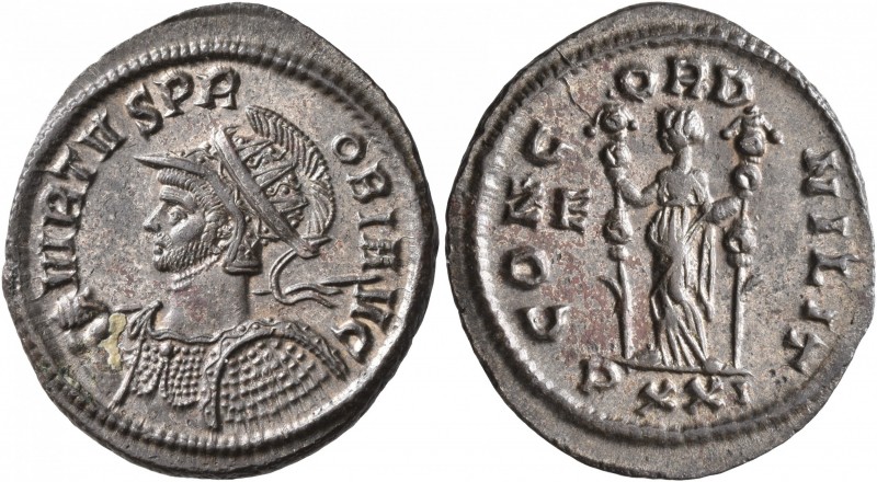 Probus, 276-282. Antoninianus (Silvered bronze, 24 mm, 3.55 g, 12 h), Ticinum, 2...