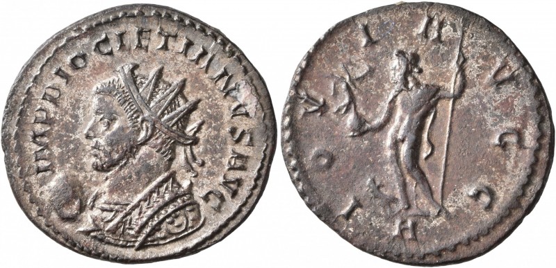 Diocletian, 284-305. Antoninianus (Silvered bronze, 23 mm, 3.47 g, 11 h), Lugdun...