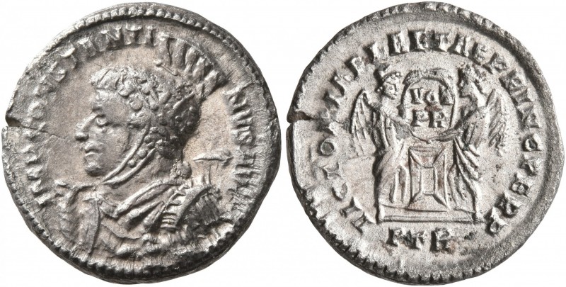 Constantine I, 307/310-337. Follis (Billon, 18 mm, 2.44 g, 6 h), Treveri, 310-31...