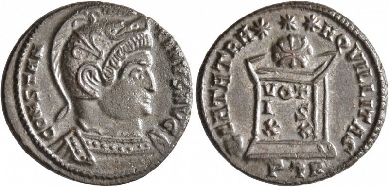 Constantine I, 307/310-337. Follis (Bronze, 19 mm, 3.00 g, 6 h), a contemporary ...