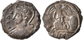 Commemorative Series, 330-354. Follis (Silvered bronze, 14 mm, 1.71 g, 7 h), a contemporary imitation of an issue from Treveri, after 330. IRDII[...] ...