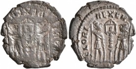 Constantius II (?), 337-361. Follis (Bronze, 16 mm, 1.55 g, 12 h), brockage mint error, Treveri, 340. Incuse of reverse. Rev. GLORI-EXER-[CITVS] / TR[...