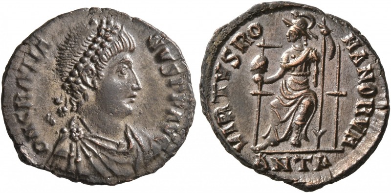 Gratian, 367-383. Follis (Bronze, 19 mm, 3.00 g, 10 h), Antiochia, 378-383. D N ...