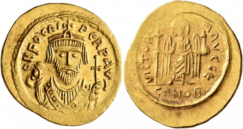 Phocas, 602-610. Solidus (Gold, 22 mm, 4.53 g, 7 h), Constantinopolis, 602-603. ...