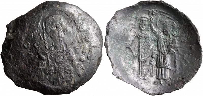 Manuel Comnenus-Ducas, despot of Thessalonica, 1230-1237. Trachy (Bronze, 29 mm,...