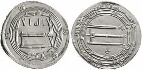 ISLAMIC, 'Abbasid Caliphate. temp. Al-Rashid, AH 170-193 / AD 786-809. Dirham (Silver, 26 mm, 2.82 g, 4 h), Madinat al-Salam, AH 170 = AD 786/7. SICA ...