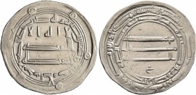 ISLAMIC, 'Abbasid Caliphate. al-Rashid, AH 170-193 / AD 786-809. Dirham (Silver, 25 mm, 2.87 g, 1 h), citing caliph Harun al-Rashid, Madinat al-Salam,...