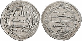 ISLAMIC, 'Abbasid Caliphate. temp. Al-Rashid, AH 170-193 / AD 786-809. Dirham (Silver, 25 mm, 3.00 g, 12 h), citing Ibn Khuzaym, Sijistan, AH 172 = AD...