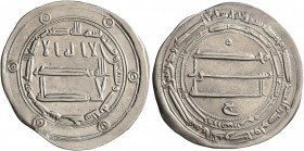 ISLAMIC, 'Abbasid Caliphate. temp. Al-Rashid, AH 170-193 / AD 786-809. Dirham (Silver, 26 mm, 2.72 g, 6 h), Jayy, AH 173 = AD 789/790. SICA III, -. An...