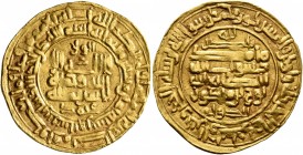 ISLAMIC, Persia (Pre-Seljuq). Samanids. Nuh II ibn Mansur, AH 365-387 / AD 976-997. Dinar (Gold, 24 mm, 4.82 g, 4 h), citing al-Wali Muhammad Nasir al...