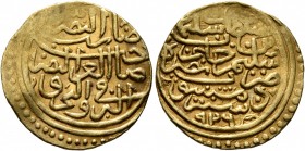 ISLAMIC, Ottoman Empire. Sulayman II Qanuni ('the Lawgiver'), AH 926-974 / AD 1520-1566. Sultani (Gold, 19 mm, 3.52 g, 1 h), Dimashq, AH 926 / AD 1520...
