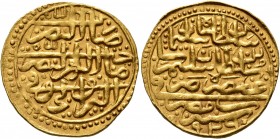 ISLAMIC, Ottoman Empire. Sulayman II Qanuni ('the Lawgiver'), AH 926-974 / AD 1520-1566. Sultani (Gold, 21 mm, 3.52 g, 8 h), Misr, AH 926 / AD 1520. P...
