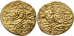ISLAMIC, Ottoman Empire. Sulayman II Qanuni ('the Lawgiver'), AH 926-974 / AD 1520-1566. Ashrafi (Gold, 19 mm, 3.22 g, 12 h), Misr, AH 927 / AD 1520/1...