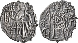 BULGARIA. Second Empire. Ivan Aleksandar, 1331–1371. Gros (Silver, 21 mm, 1.44 g, 6 h). Christ, nimbate, seated facing on throne, raising his right ha...