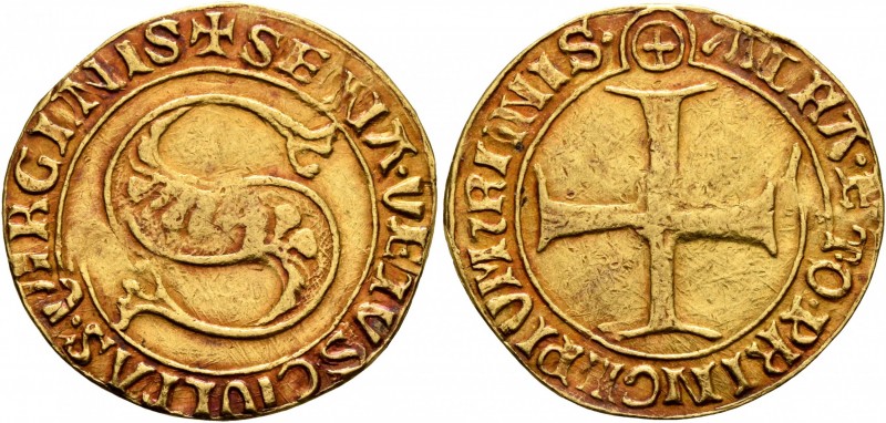 ITALY. Siena. Repubblica, 1404-1555. Ducato or Fiorino d’oro Largo (Gold, 22 mm,...