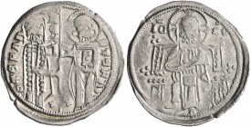 SERBIA. Stefan II Dragutin, king, 1276-1282. Gros (Silver, 19 mm, 1.64 g, 7 h). STEFAN - REX - STEFAN Stefan II standing facing on the left, holding a...