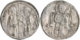 SERBIA. Stefan II Dragutin, as retired king, 1282-1316. Gros (Silver, 20 mm, 1.43 g, 6 h), a contemporary imitation, circa 1300-1310. REX Stefan II st...
