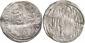 SERBIA. Stefan II Dragutin, as retired king, 1282-1316. Gros (Silver, 19 mm, 1.30 g, 5 h), a contemporary imitation, circa 1300-1310. REX Stefan II st...