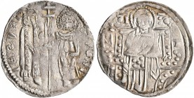 SERBIA. Stefan Uros II Milutin, king, 1282-1321. Gros (Silver, 21 mm, 2.00 g, 8 h), a contemporary imitation of a gros of Stefan Uros II Milutin. Stef...