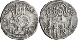 SERBIA. Stefan Vladislav II, usurper, 1322-1324. Gros (Silver, 21 mm, 1.91 g, 7 h). BΛAΔ NCAΛAB ('Vladislav' in Serbian) Half-length bust of Stefan Vl...