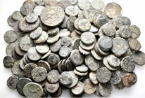 A lot containing 152 bronze coins. All: Greek. About fine to about very fine. LOT SOLD AS IS, NO RETURNS. 152 coins in lot.