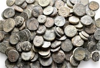 A lot containing 152 bronze coins. All: Greek. Fine to very fine. LOT SOLD AS IS, NO RETURNS. 152 coins in lot.