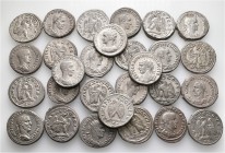 A lot containing 28 billon coins. All: Mid third century Tetradrachms from Antiochia on the Orontes. Very fine to about extremely fine. LOT SOLD AS IS...