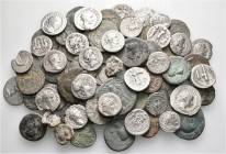 A lot containing 30 silver coins, 36 bronze coins and 3 lead seals. All: Roman Republican, Roman Imperial and Roman Provincial (some with interesting ...