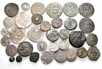 A lot containing 14 silver and 20 bronze coins. Includes: Oriental Greek, Roman Provincial, Roman Imperial, early Medieval and Islamic. Fine to very f...