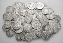 A lot containing 65 silver coins. All: Cilician Armenia. Fine to very fine. LOT SOLD AS IS, NO RETURNS. 65 coins in lot.