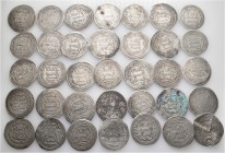 A lot containing 34 silver coins. All: Islamic Dirhams. Fine to very fine. LOT SOLD AS IS, NO RETURNS. 34 coins in lot.