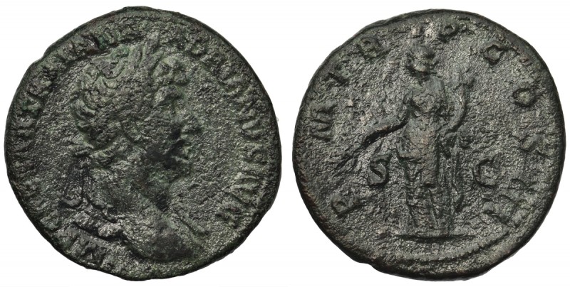Cesarstwo Rzymskie, Hadrian (117-138), As
 Mennica Rzym, circa 119-122 ne. Awer...